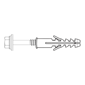 Concrete Screw with Plastic Plug 10 mm